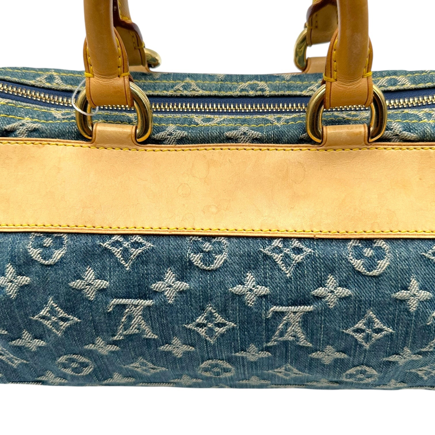 Louis Vuitton Blue Denim Neo Speedy Bag - Outfit Repeater