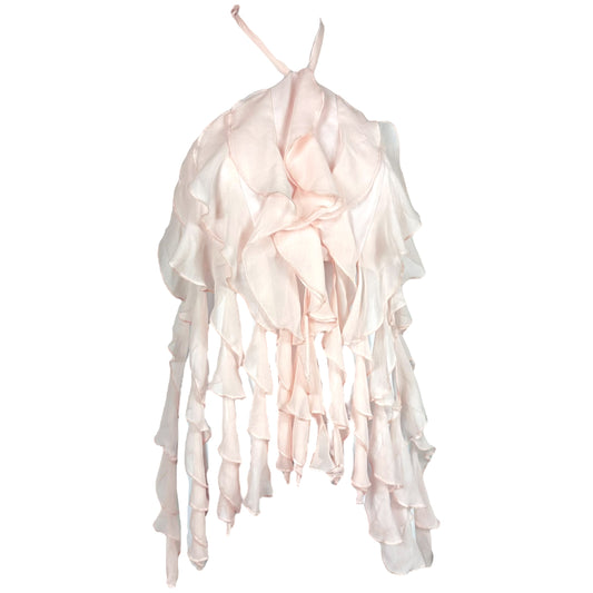 Dana Foley NYC Pink Ruffle Halter Top - Outfit Repeater
