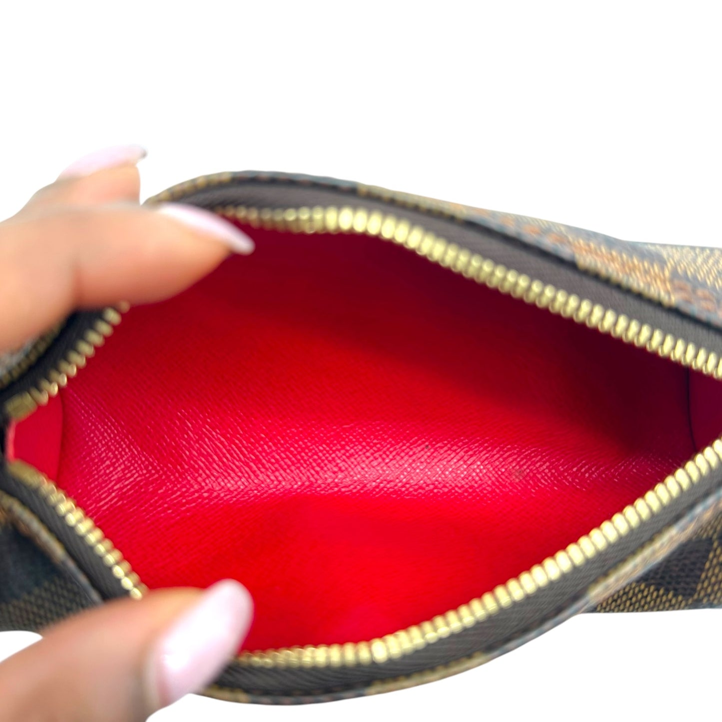 Louis Vuitton Brown Damier Ebene Micro Papillon Bag