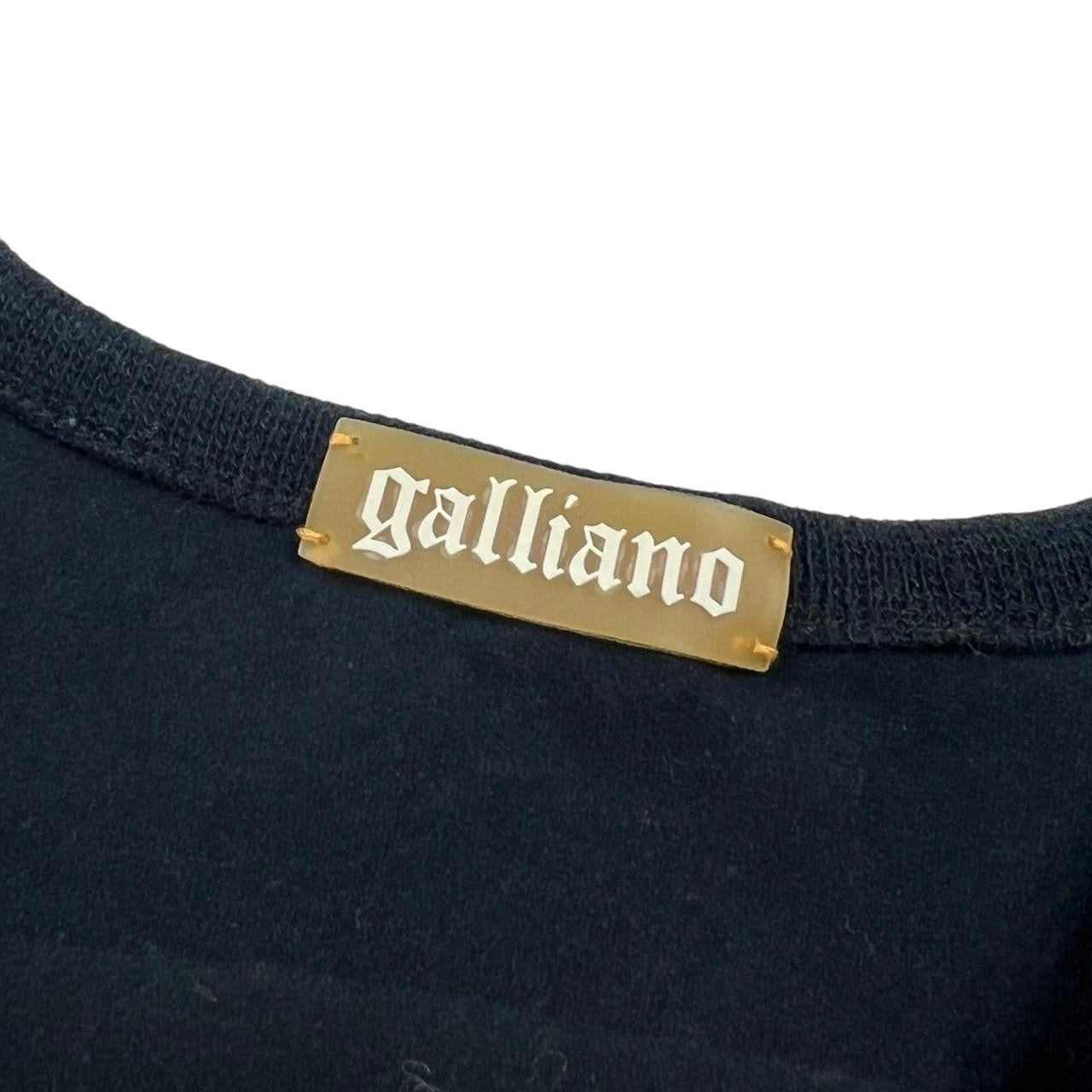 John Galliano Black Logo Tank - Outfit Repeater