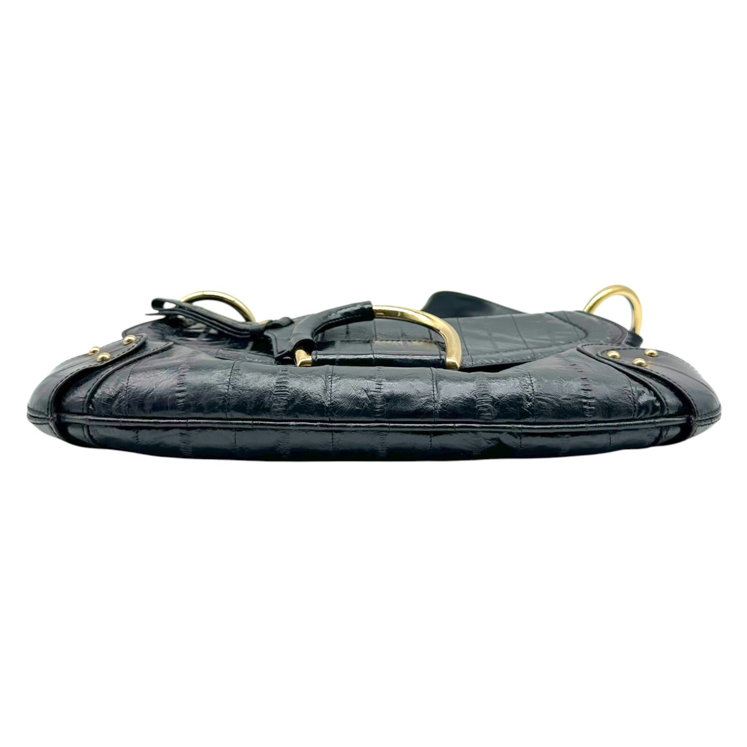 Dolce & Gabbana Black Eel Skin Shoulder Bag