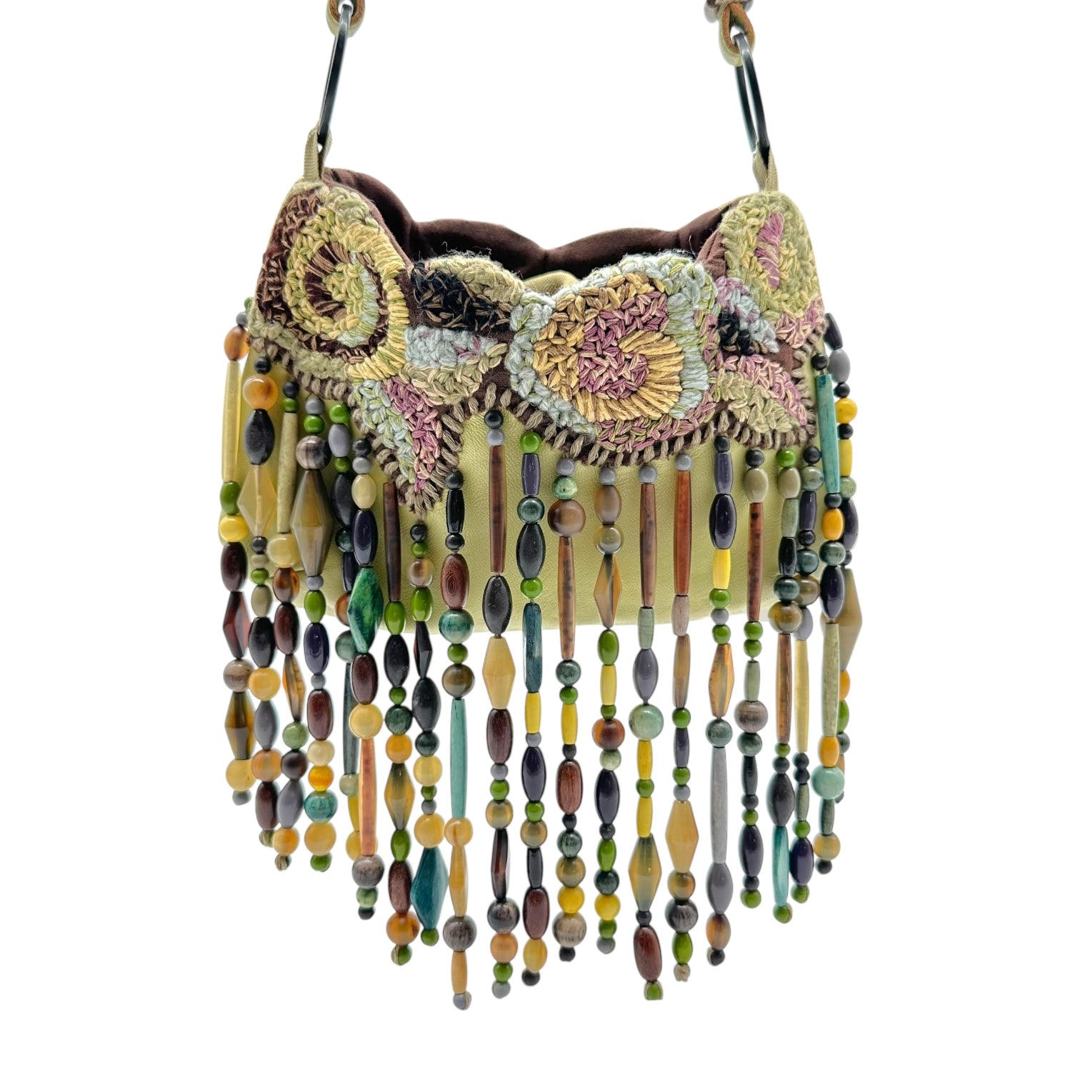 Jamin Puech Beaded Fringe Bag Multicolor Fabric