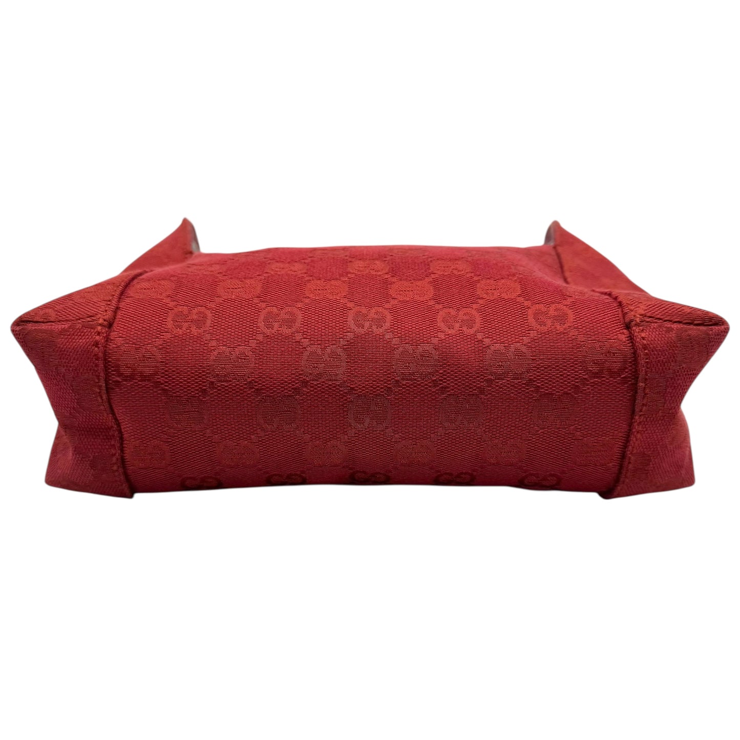 Gucci Red Canvas Monogram Mini Bag