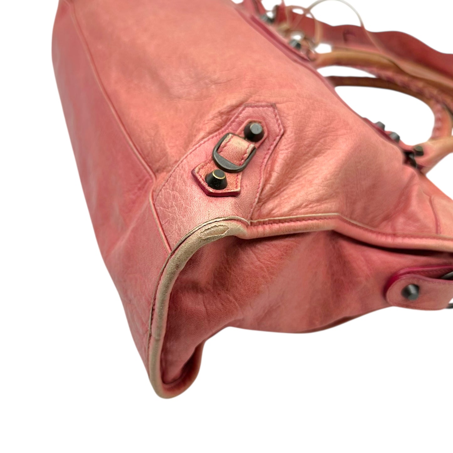 Balenciaga Pink Leather City Bag