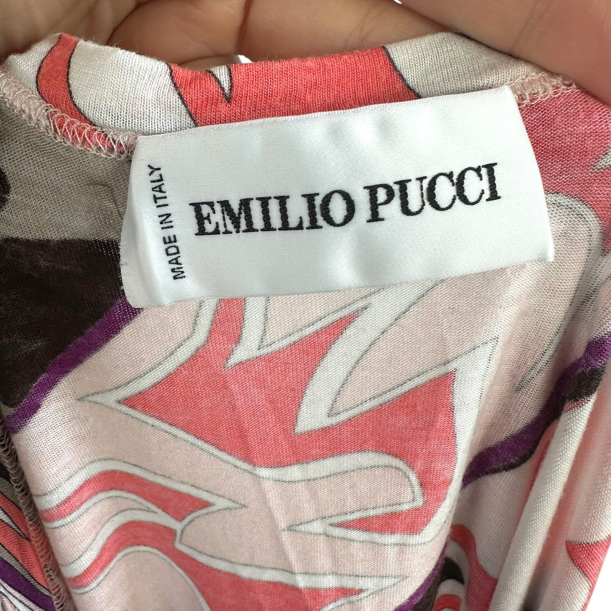 Emilio Pucci Coral Purple Printed Tank Top