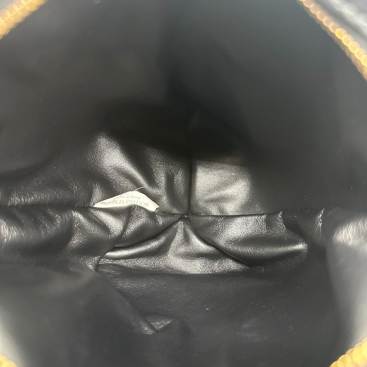 Bottega Veneta Black Intrecciato Small Clutch Bag