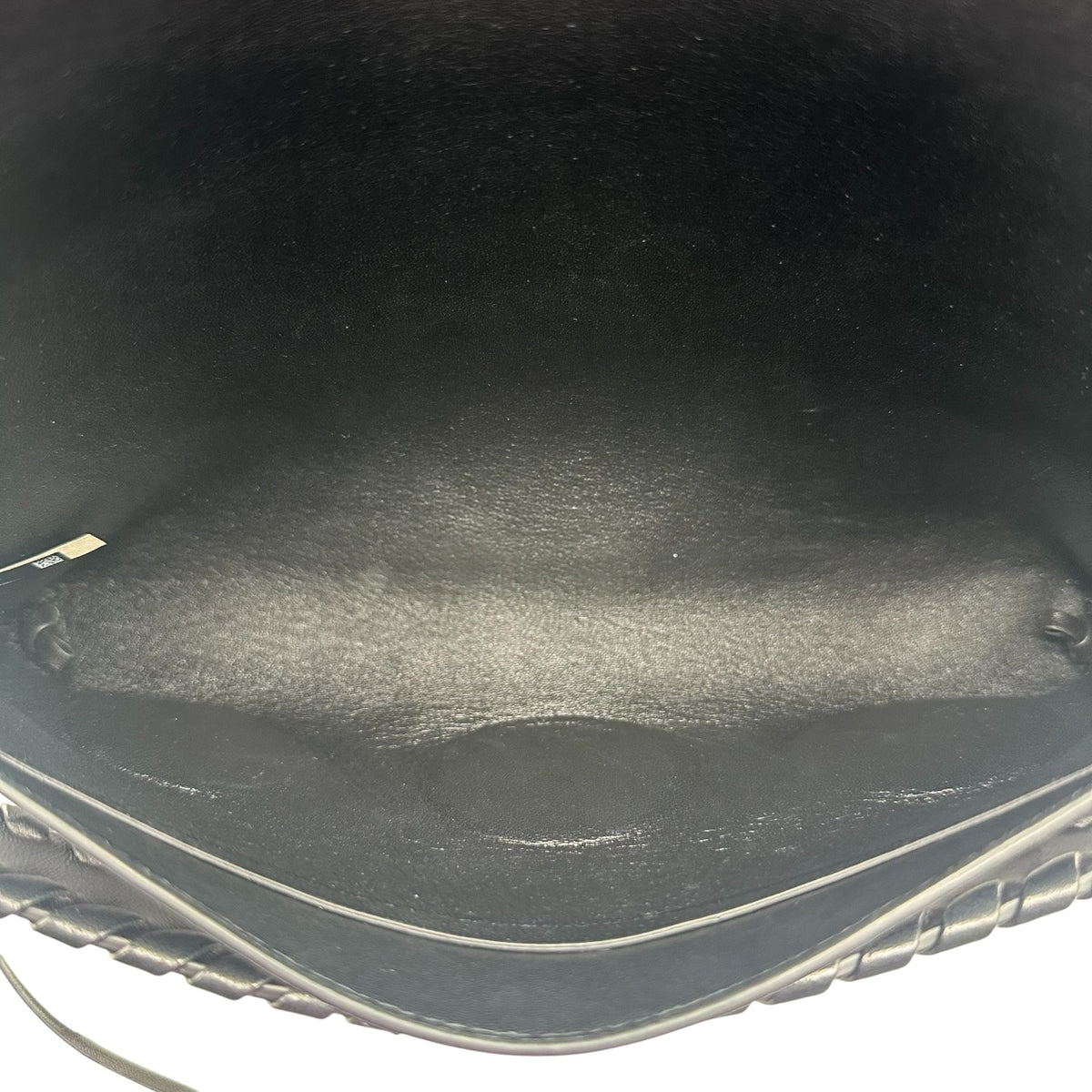 Chloe Black Leather Stone Embellished Clutch Bag