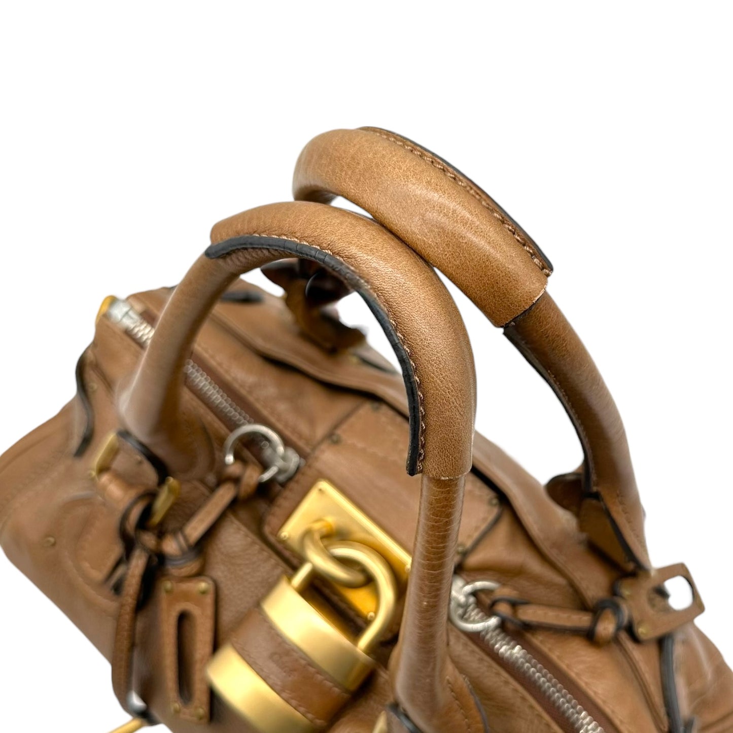 Chloe Brown & Gold Paddington Shoulder Bag