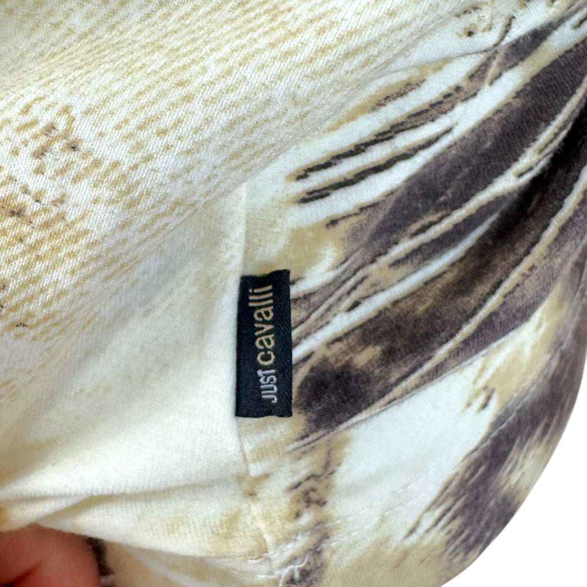 Just Cavalli Roberto Cavalli Butterfly Print One Shoulder Asymmetrical Top