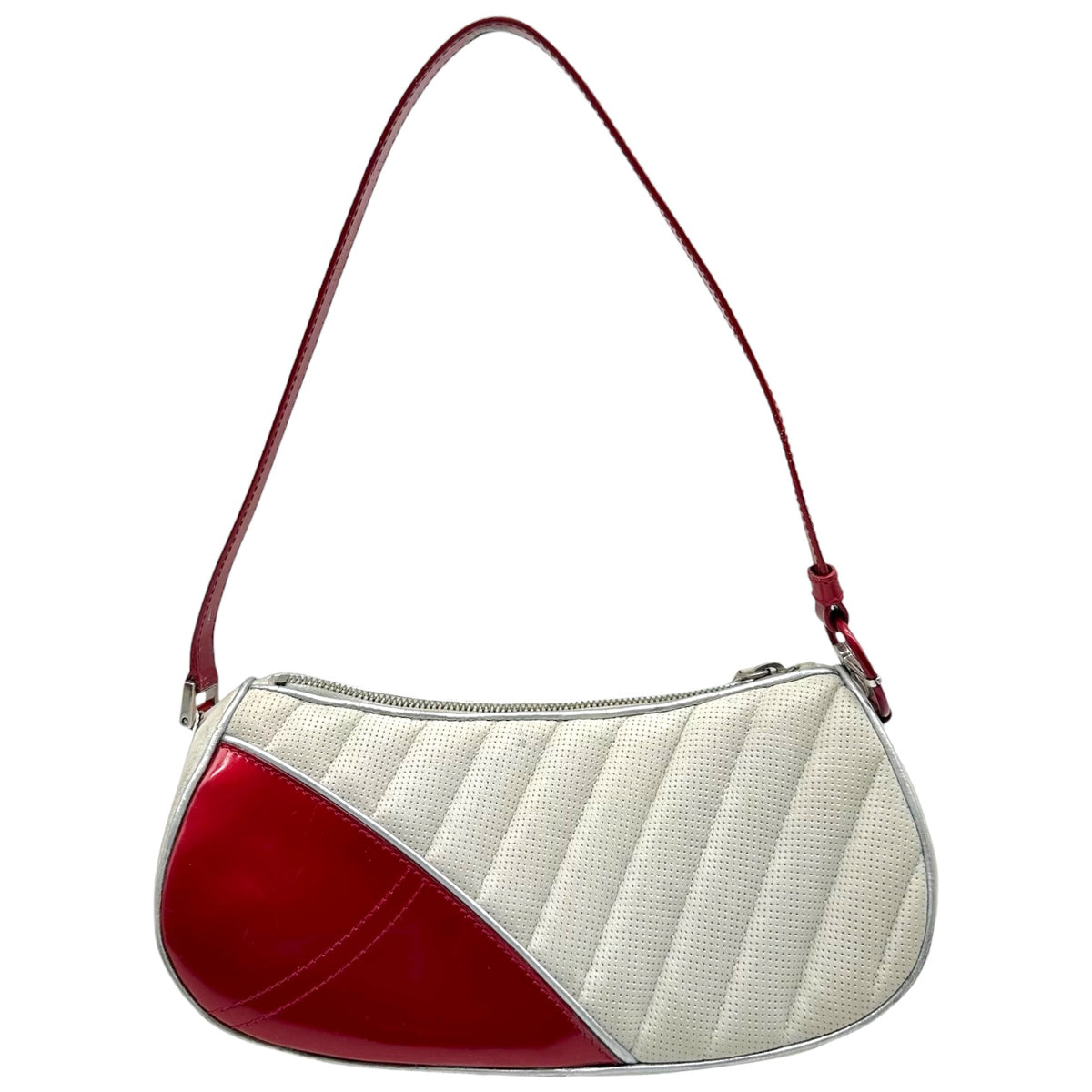 Christian Dior White Cadillac Shoulder Bag