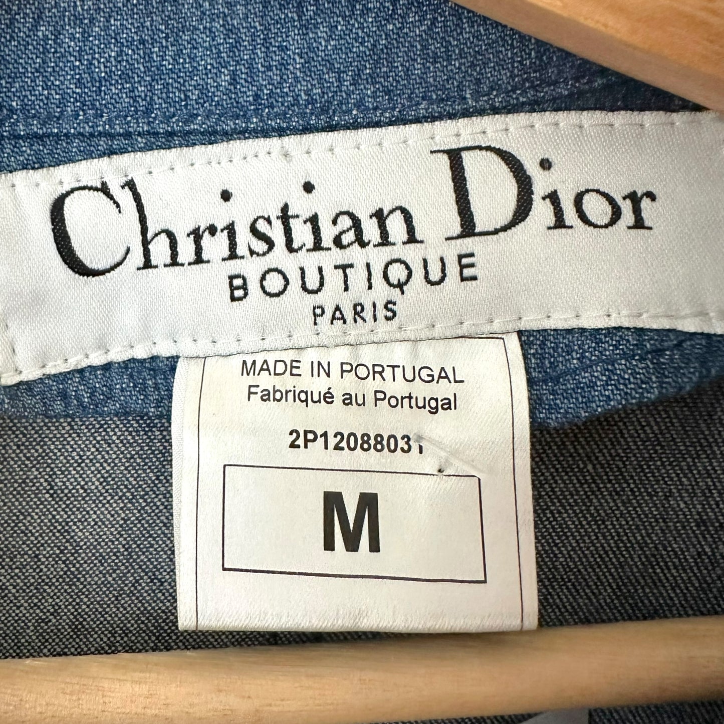 Christian Dior S/S 2002 Denim Trench Coat