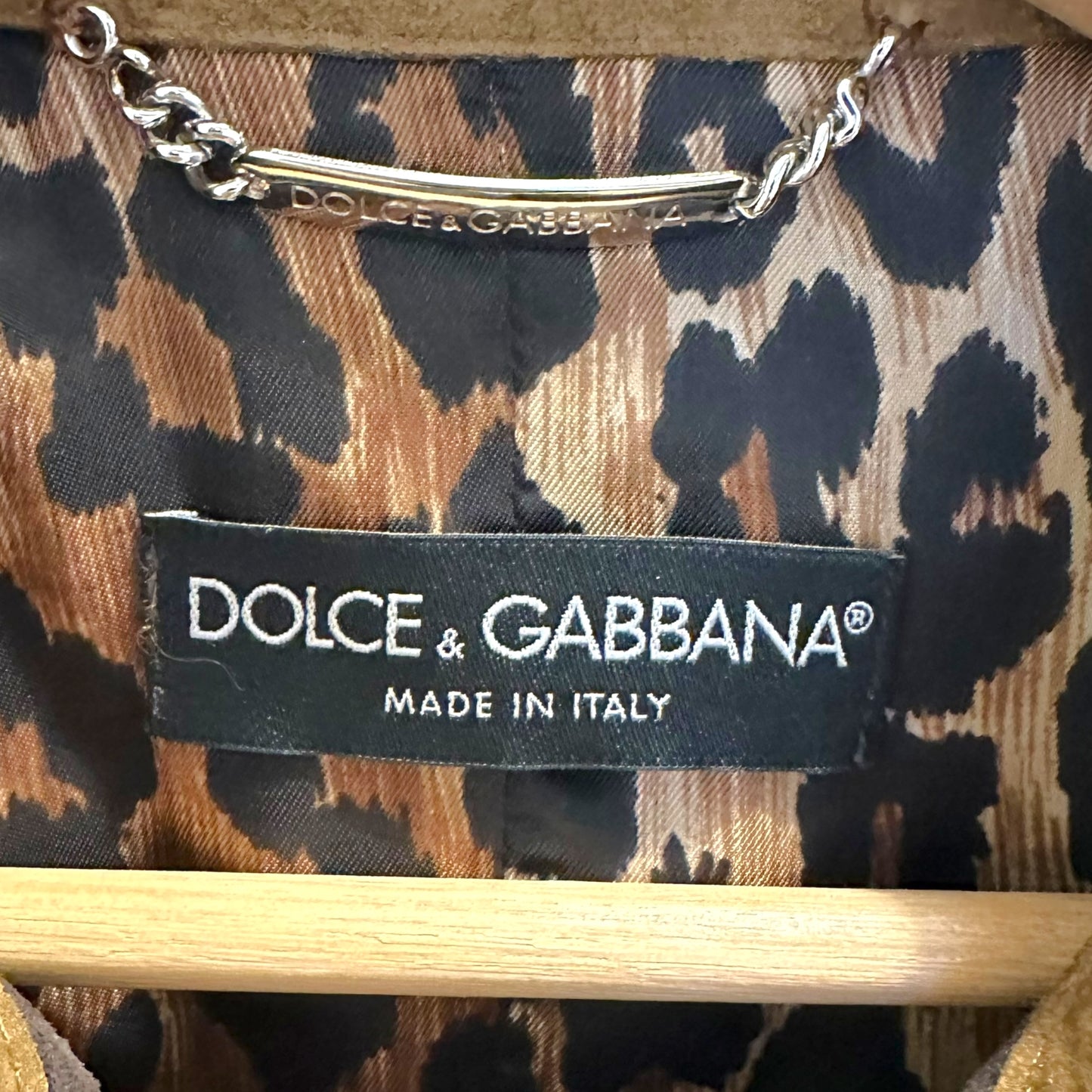 Dolce & Gabbana F/W 2002 Brown Suede Patchwork Butterfly Coat NEW