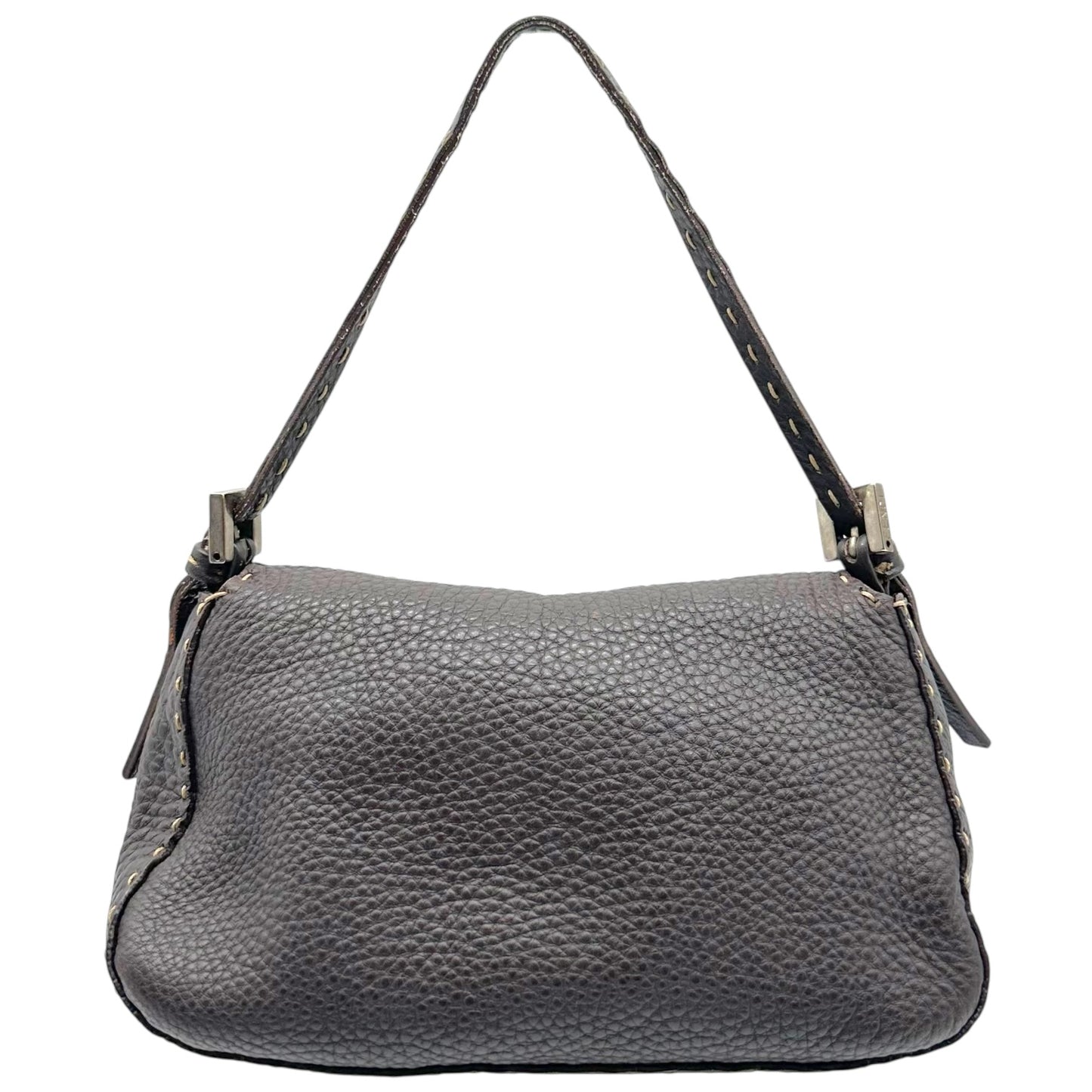Fendi Brown Leather Selleria Mini Mama Baguette