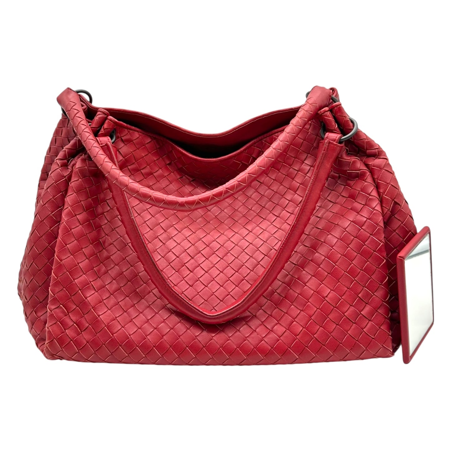 Bottega Veneta Red Intrecciato Parachute Bag