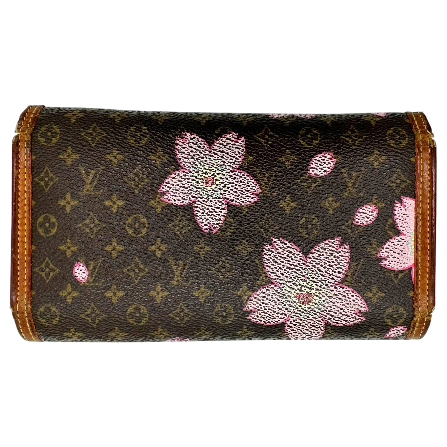 Louis Vuitton Long Wallet Brown Monogram Cherry Blossom