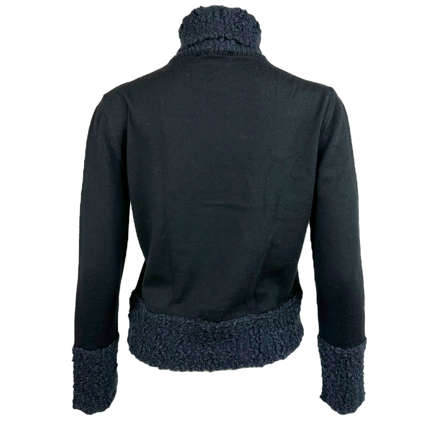 Christian Dior F/W 2001 Black Knit Turtleneck Sweater