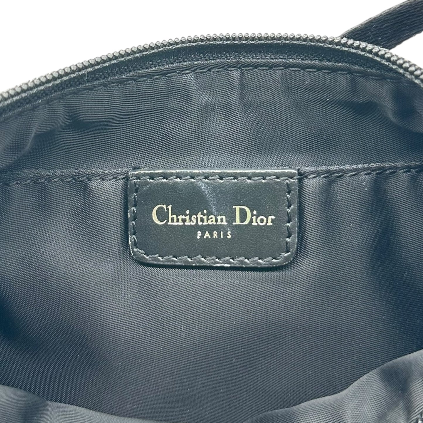 Christian Dior Navy Trotter Monogram Shoulder Pochette Bag