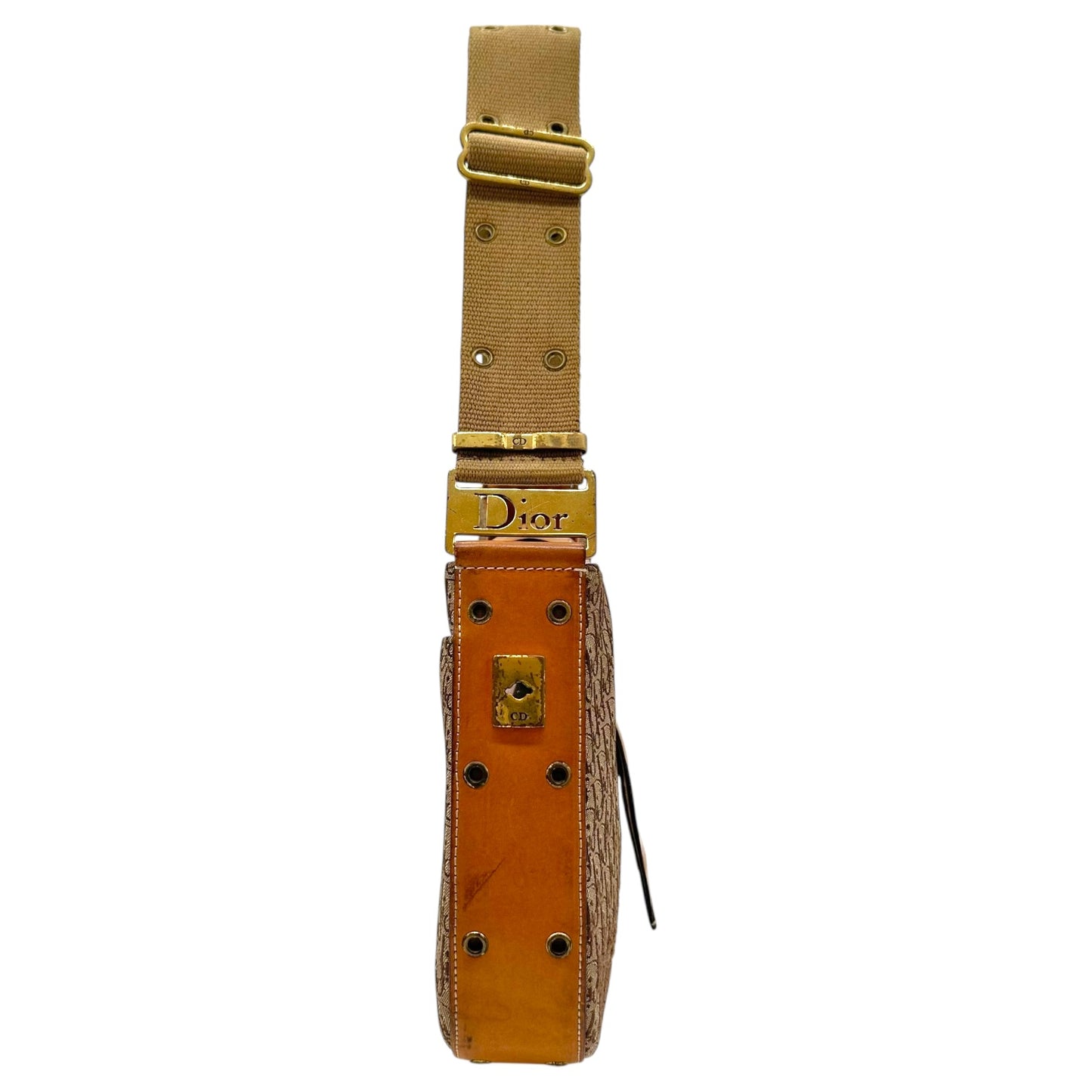 Christian Dior Street Chic Tan Monogram Trotter Columbus Shoulder Bag - Outfit Repeater