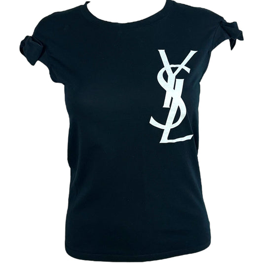 Yves Saint Laurent Spring 2009 Black & White Logo T-Shirt - Outfit Repeater