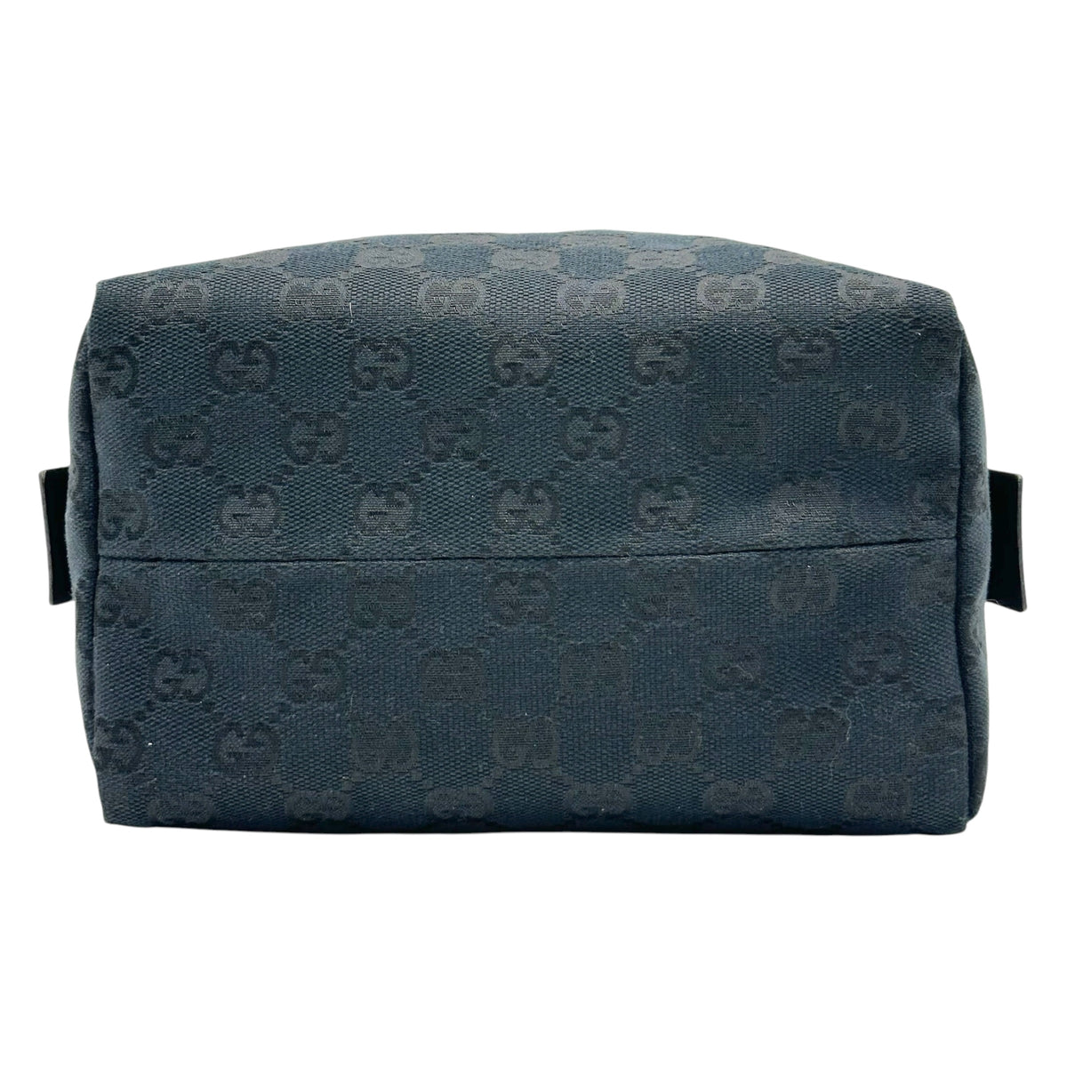 Gucci Black Monogram Top Handle Pochette Bag