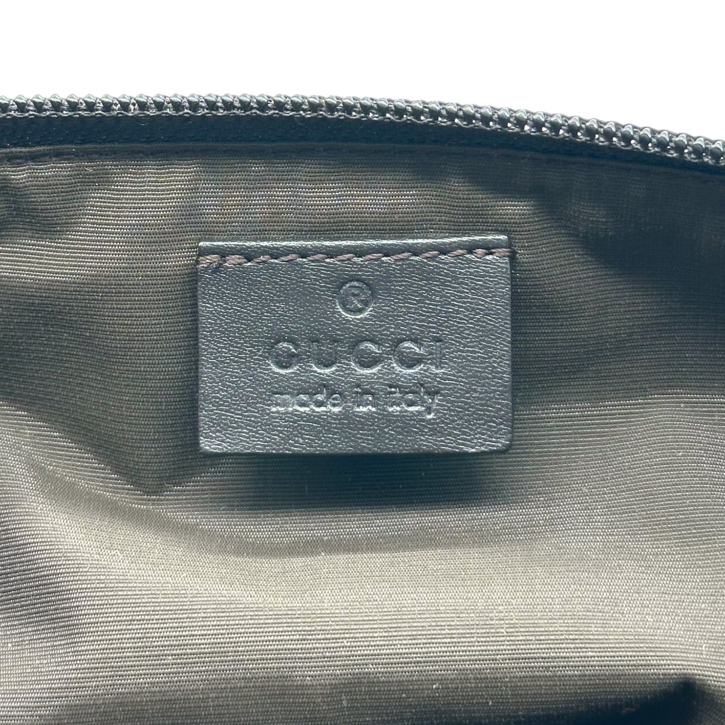 Gucci Tan Monogram Canvas Pochette Bag