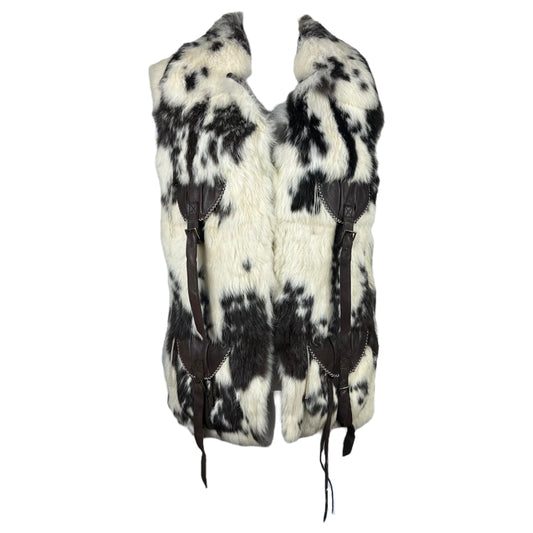 Roberto Cavalli F/W 2003 Rabbit Fur & Leather Vest - Outfit Repeater
