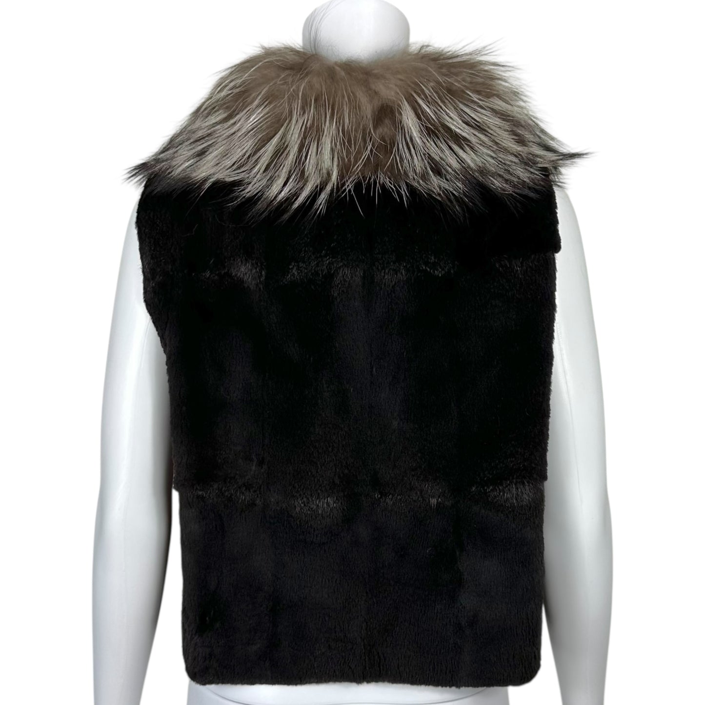 Missoni Fox Fur Trim Rabbit Fur Vest - Outfit Repeater
