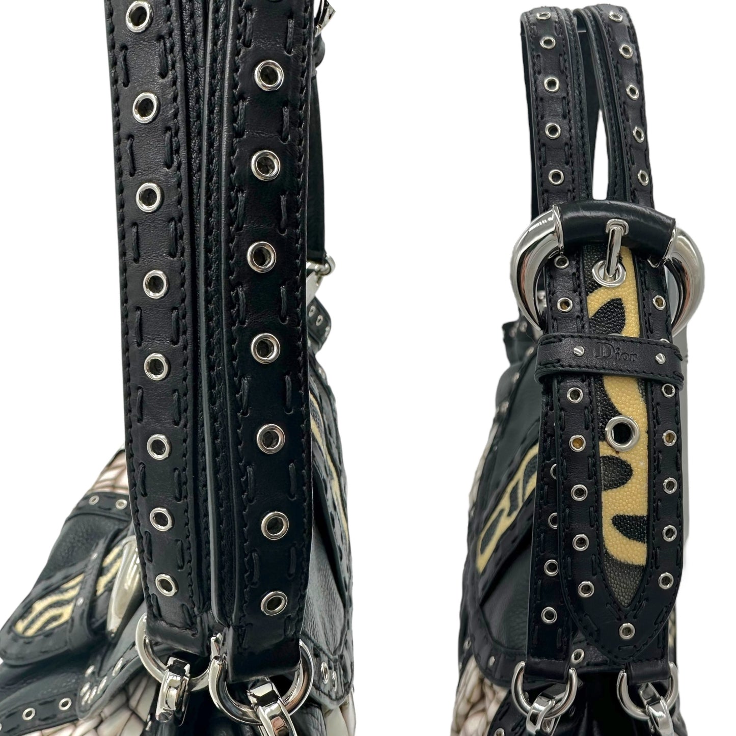 Christian Dior S/S 2009 Savane Multi-Leather Shoulder Bag - Outfit Repeater