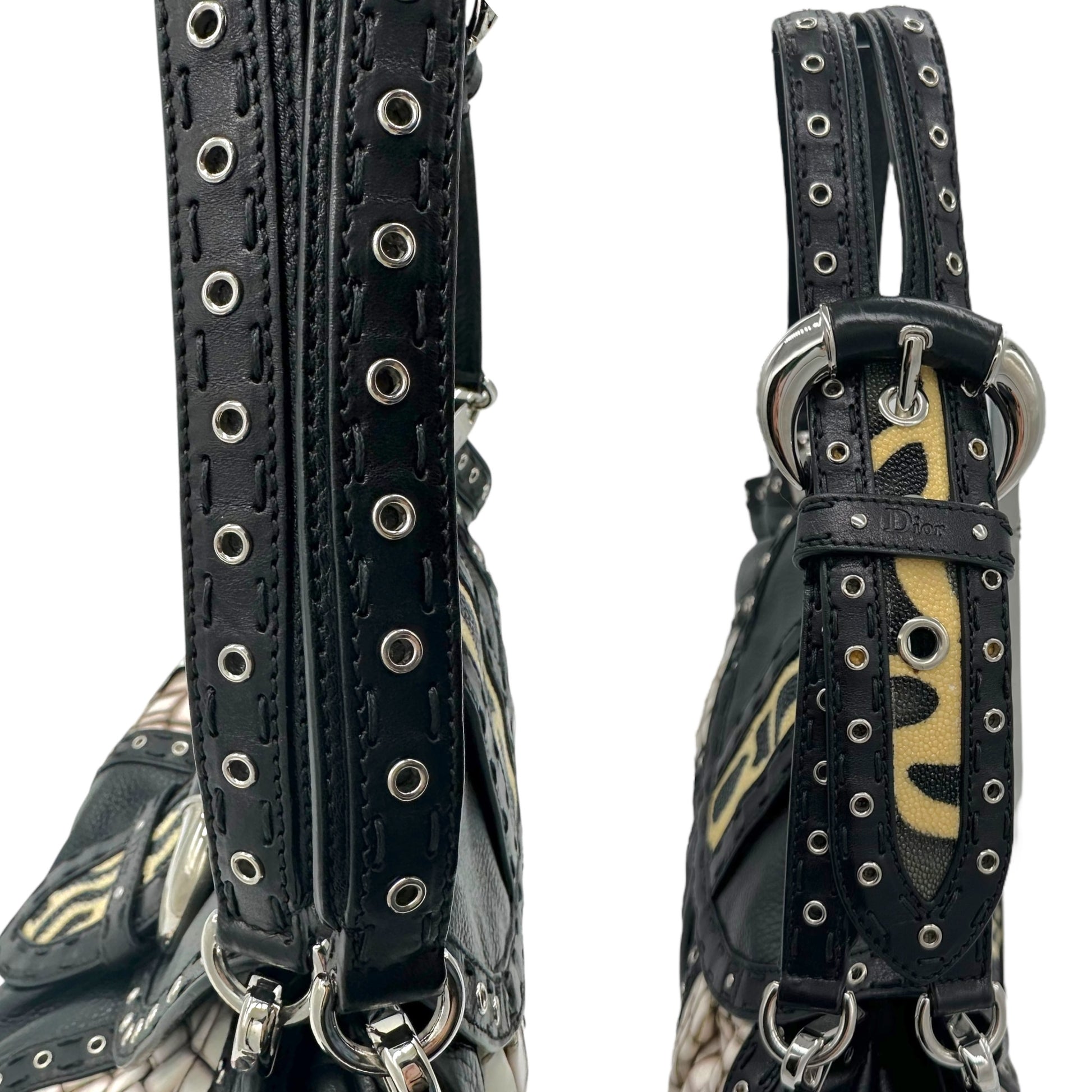 Christian Dior S/S 2009 Savane Multi-Leather Shoulder Bag - Outfit Repeater