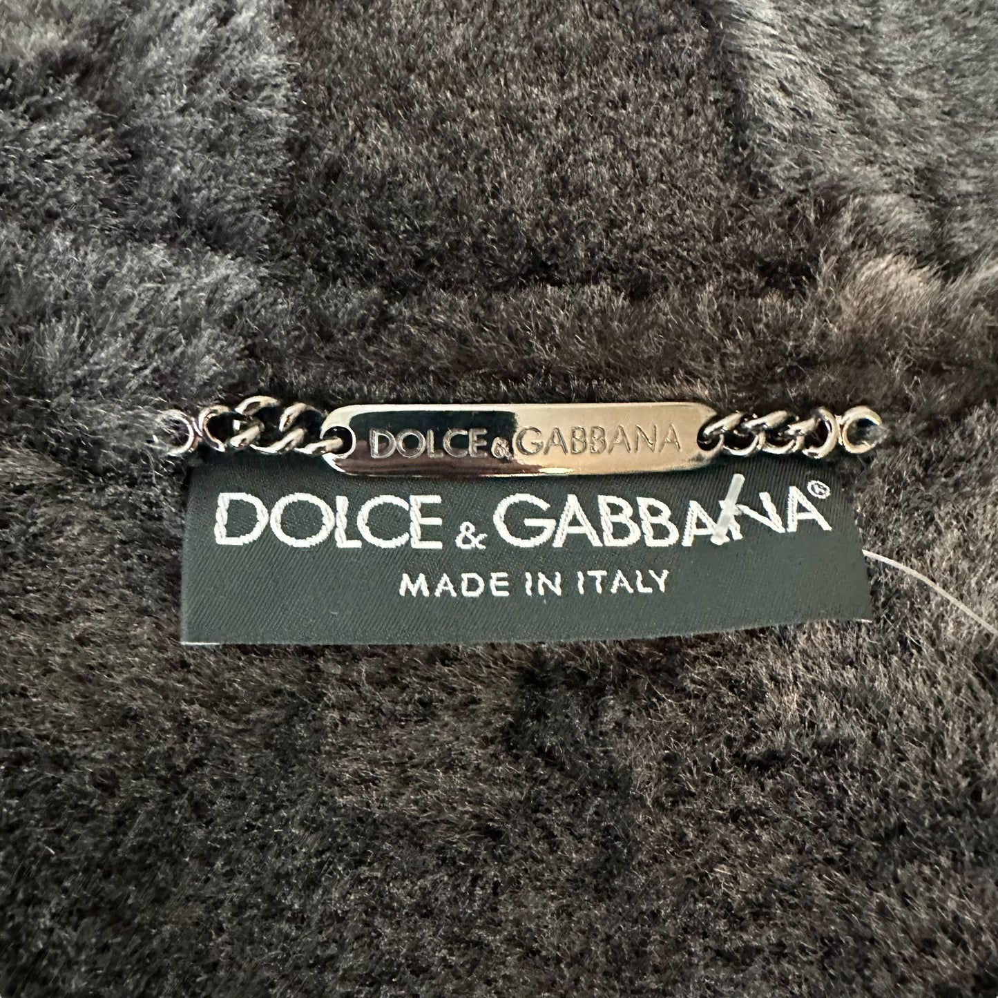 D&G Dolce & Gabbana Hooded Shearling Jacket