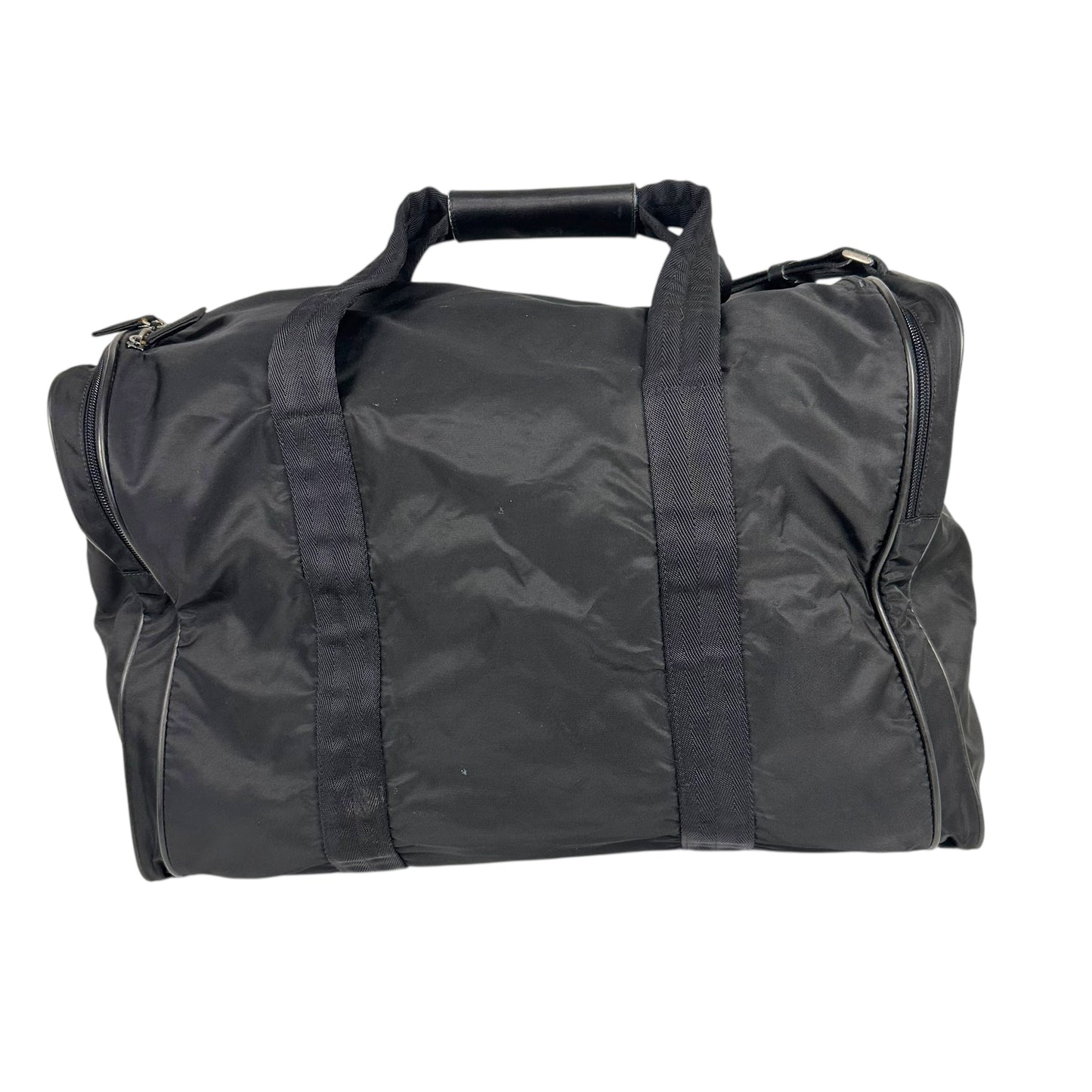 Prada Black Nylon Weekender 2-Way Duffle Bag - Outfit Repeater