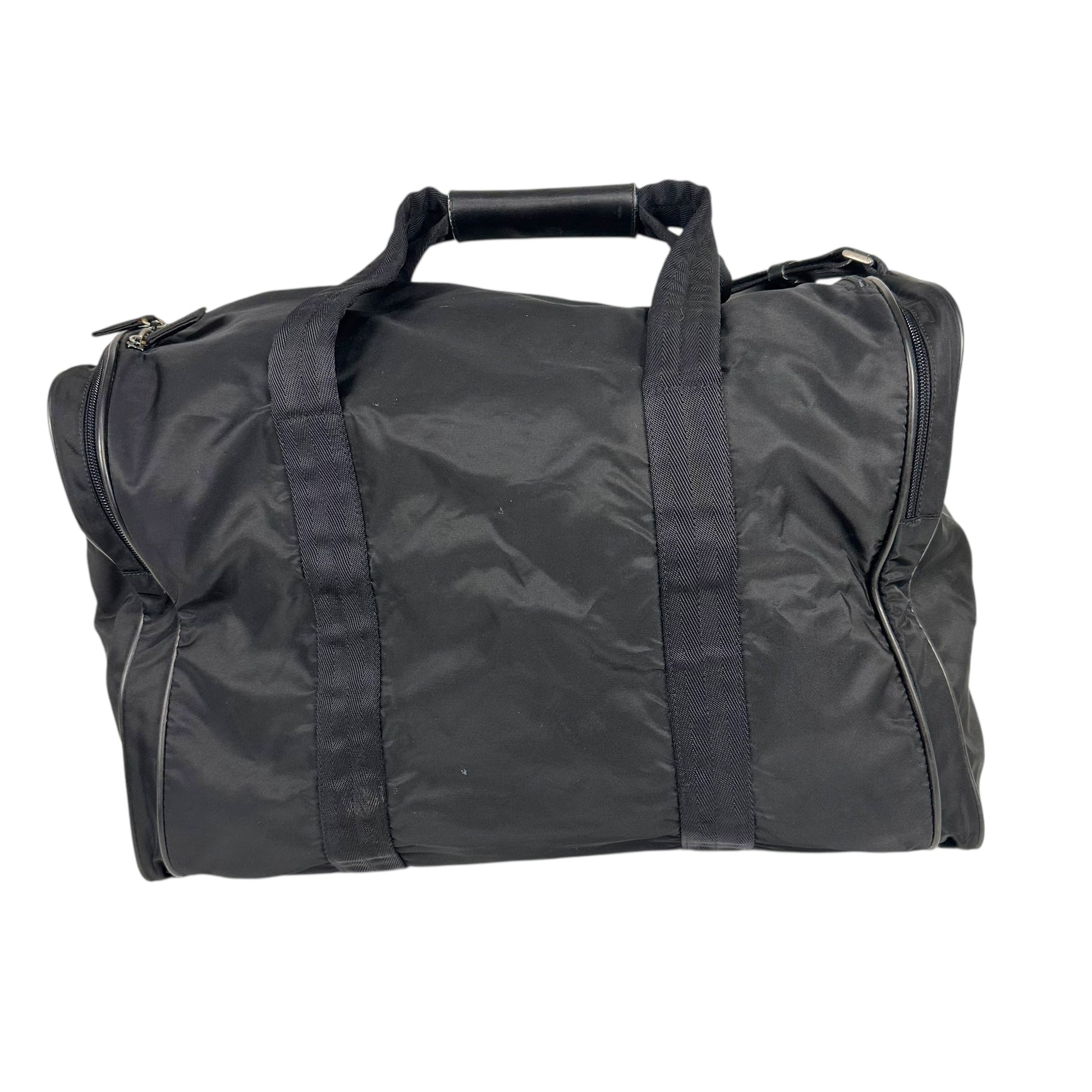 Prada Black Nylon Weekender 2-Way Duffle Bag - Outfit Repeater