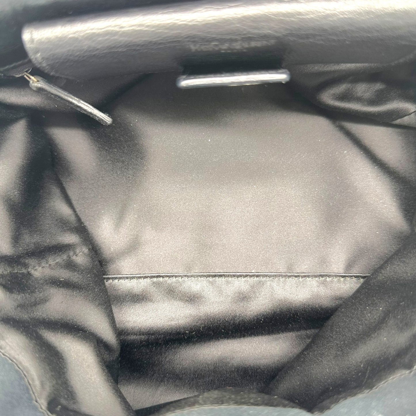 Yves Saint Laurent Rive Gauche by Tom Ford Black Studded Slouchy Shoulder Bag