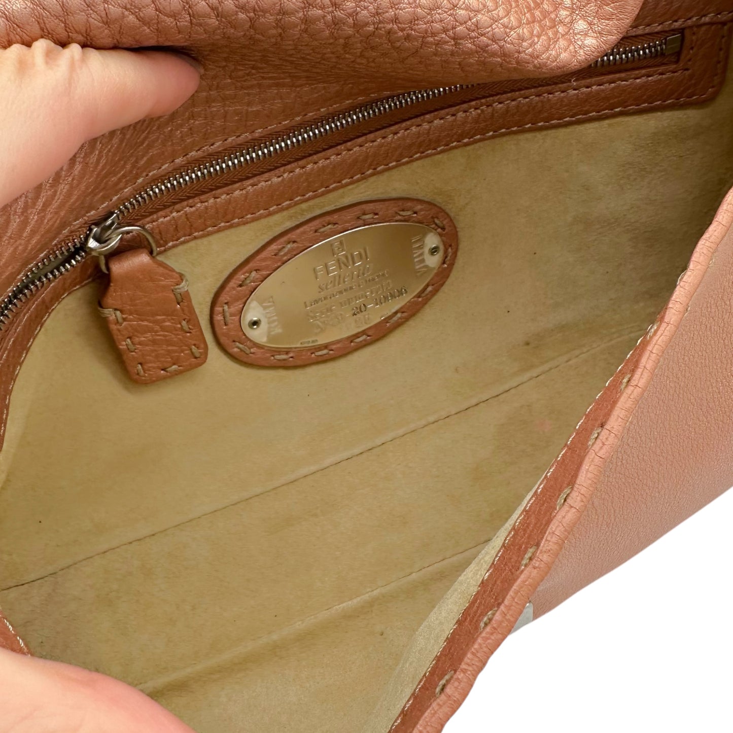 Fendi Selleria Pink Leather Baguette Bag - Outfit Repeater