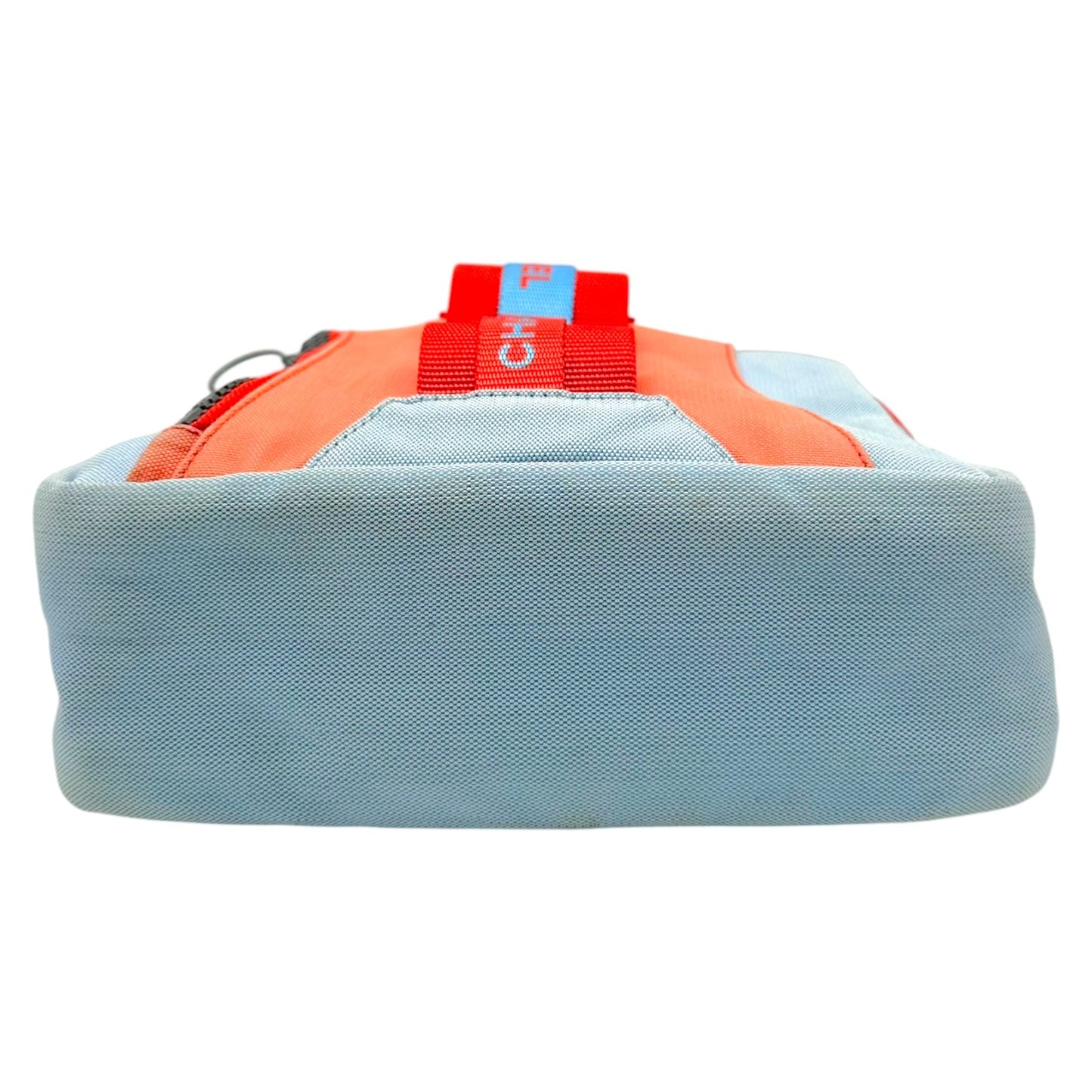 Chanel Sport Turquoise & Orange Crossbody Satchel Bag 2002-03