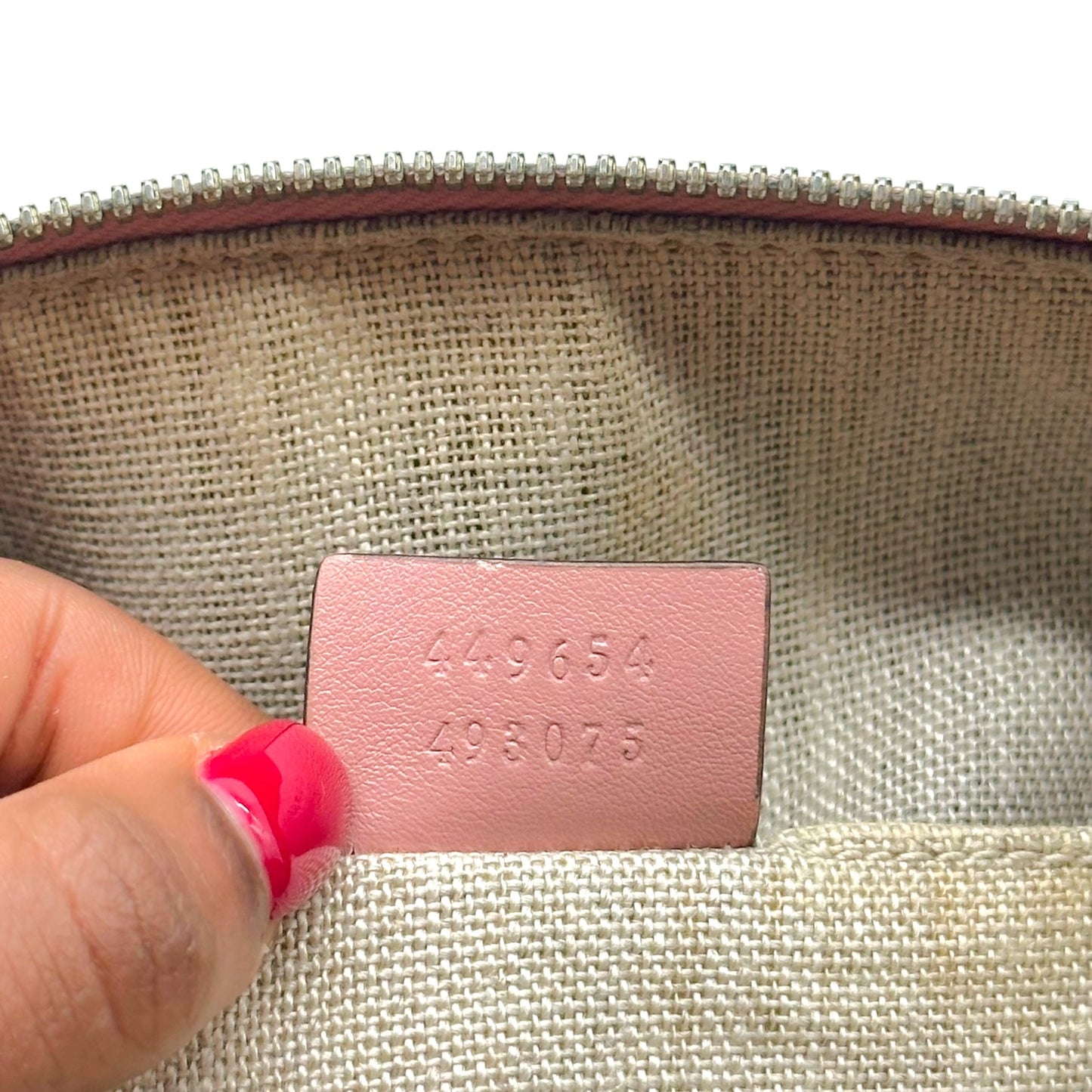 Gucci Pink Embossed Guccissima Monogram 2-Way Mini Bag