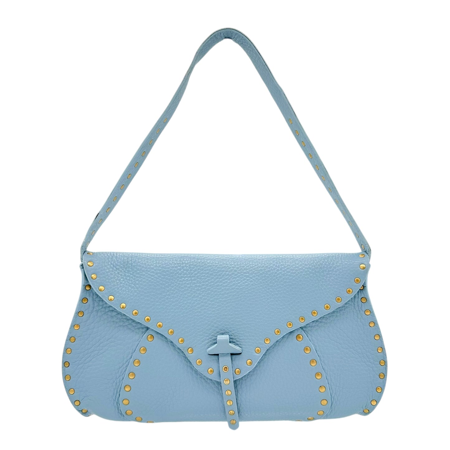 Celine Light Blue Leather Poulbot Bag