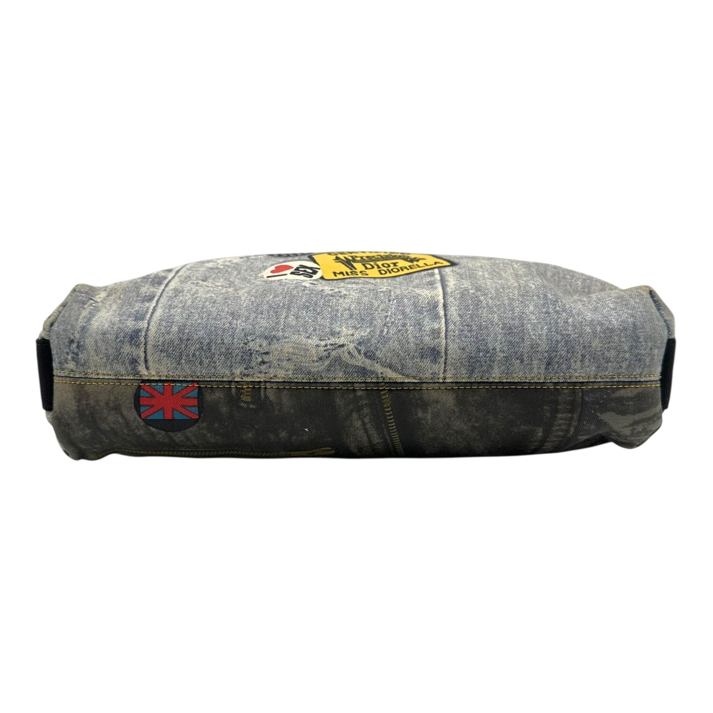 Christian Dior Miss Diorella Denim Printed Satchel Bag