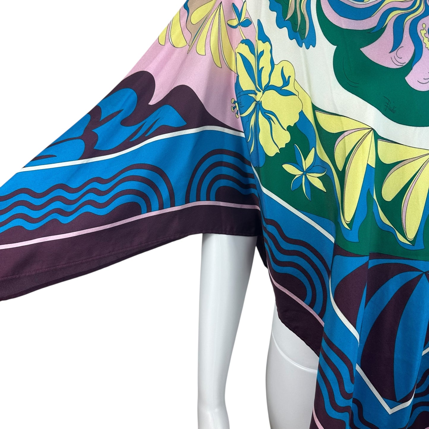 Emilio Pucci Multicolor Silk Scarf Blouse Top - Outfit Repeater