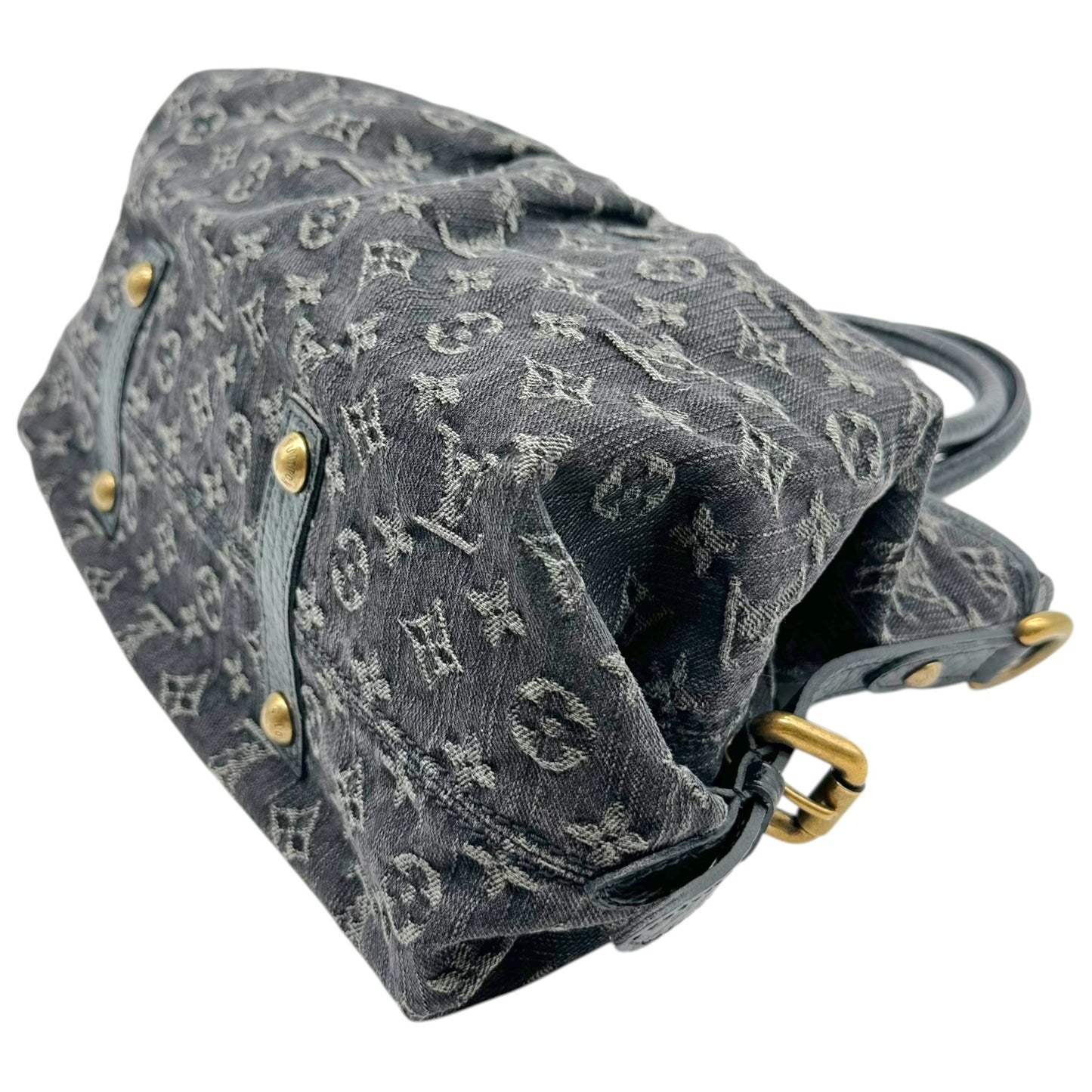 Louis Vuitton Black Denim Monogram Handbag