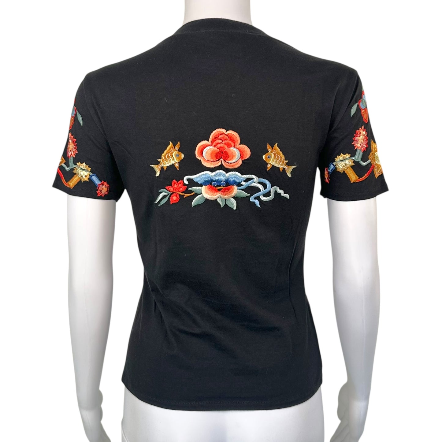 Christian Dior F/W 2001 'Asian Inspired' Embroidered J'Adore Dior T-Shirt
