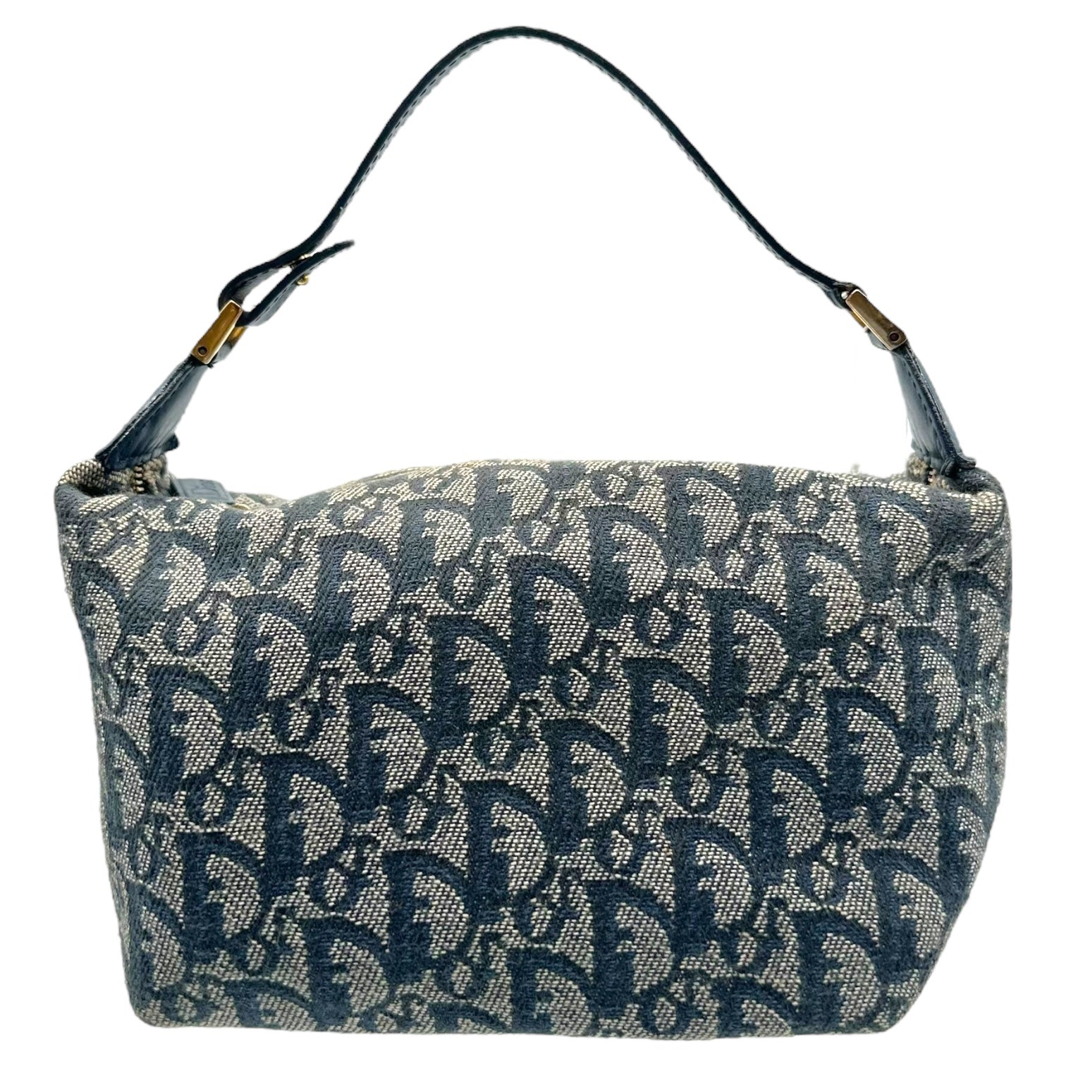 Christian Dior Navy Blue Trotter Monogram Pochette Bag - Outfit Repeater