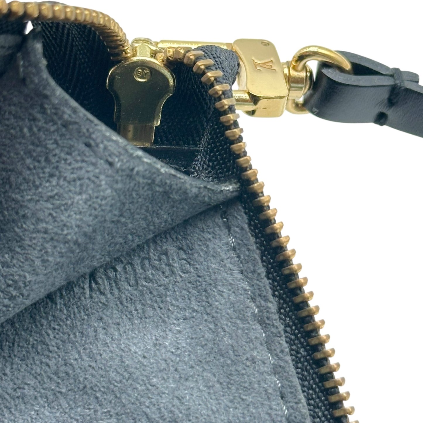 Louis Vuitton Black Epi Leather Pochette Mini Bag