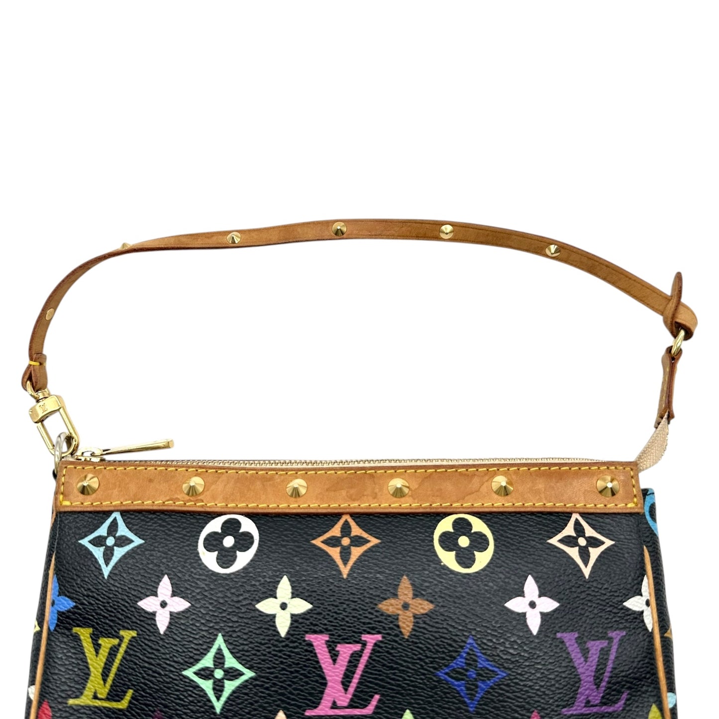 Louis Vuitton Black Multicolor Murakami Pochette Bag - Outfit Repeater