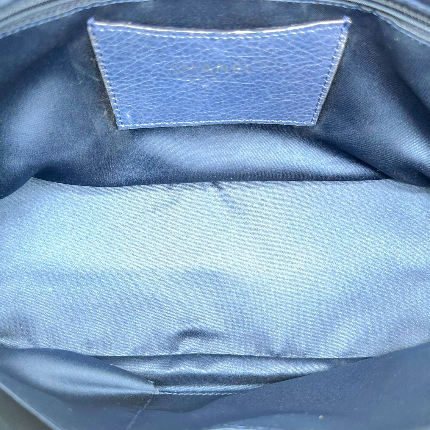 Chanel Blue Wild Stitch Matelasse Shoulder Flap Bag 2009-10