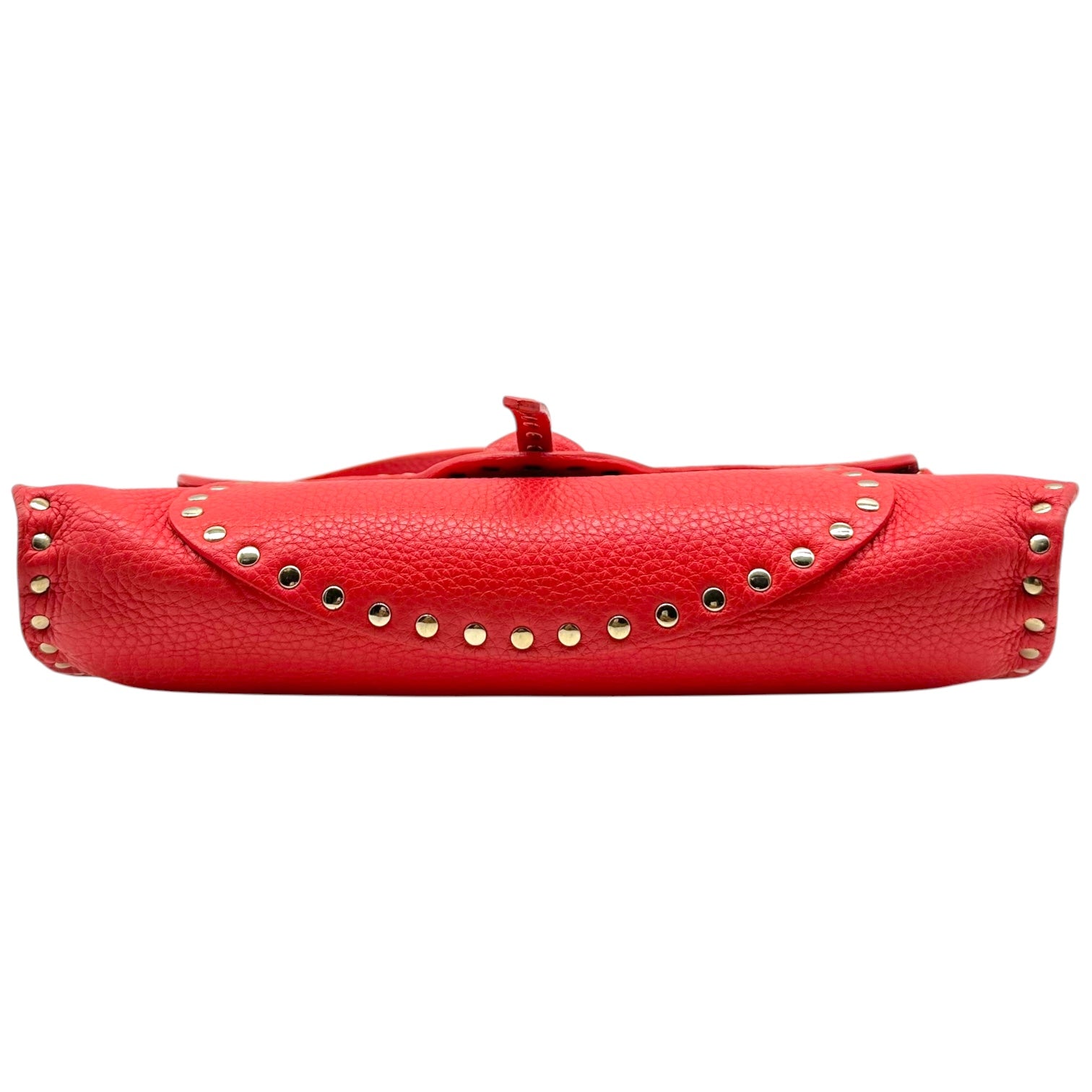 Celine Blood Orange Studded Shoulder Bag