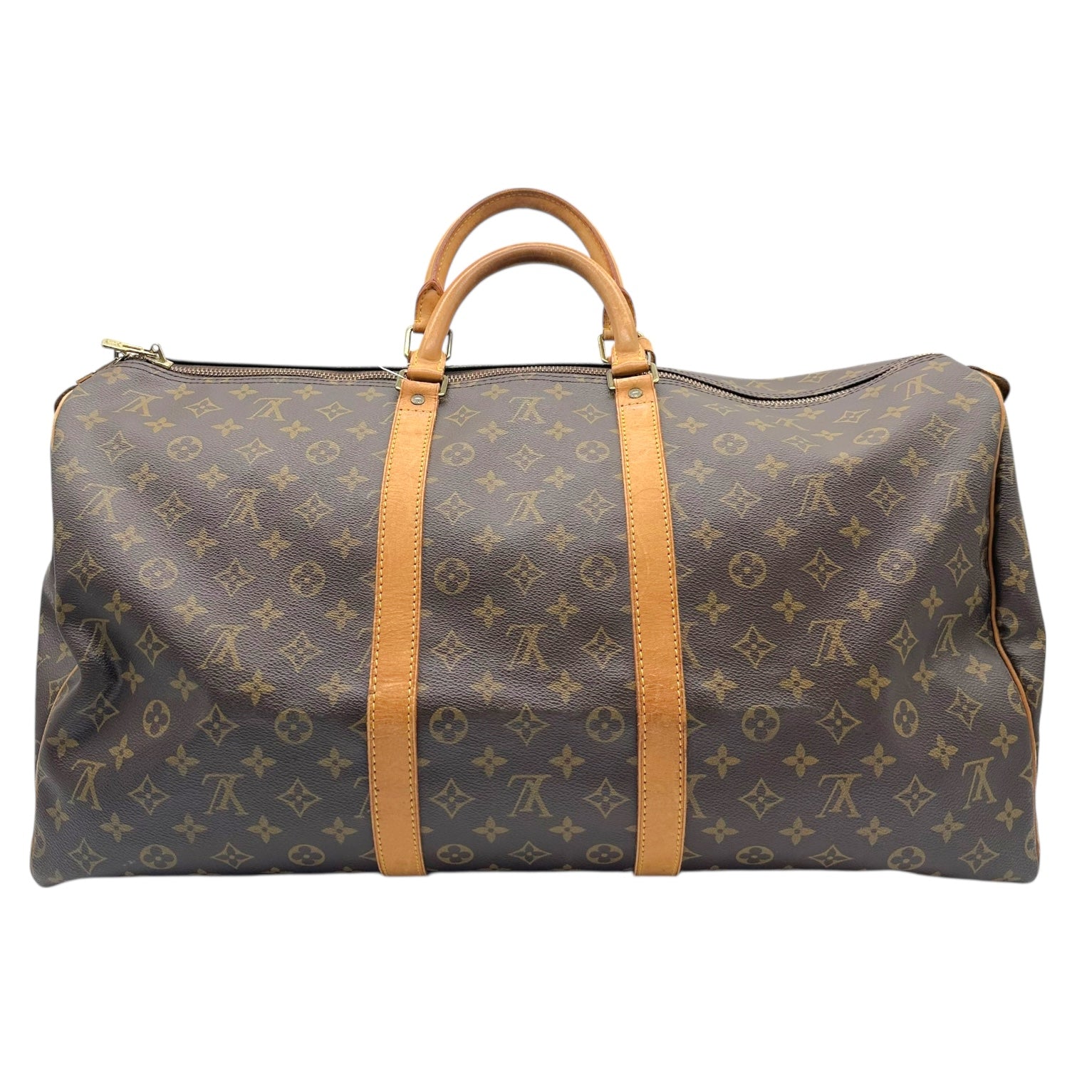 Louis Vuitton Classic Monogram Bandouliere 55 Duffle Bag - Outfit Repeater