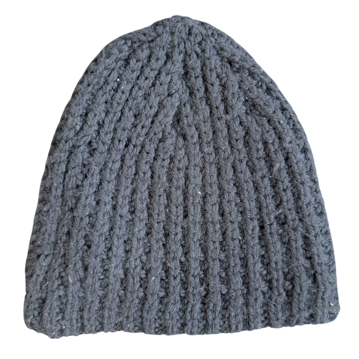 Dsquared2 Black Knit Maple Leaf Logo Patch Beanie Hat