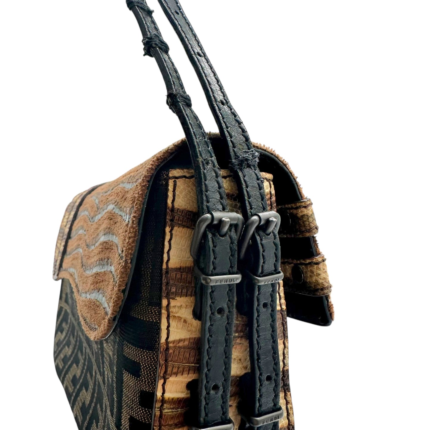 Fendi Rare Zucca & Animal Print Shoulder Bag - Outfit Repeater