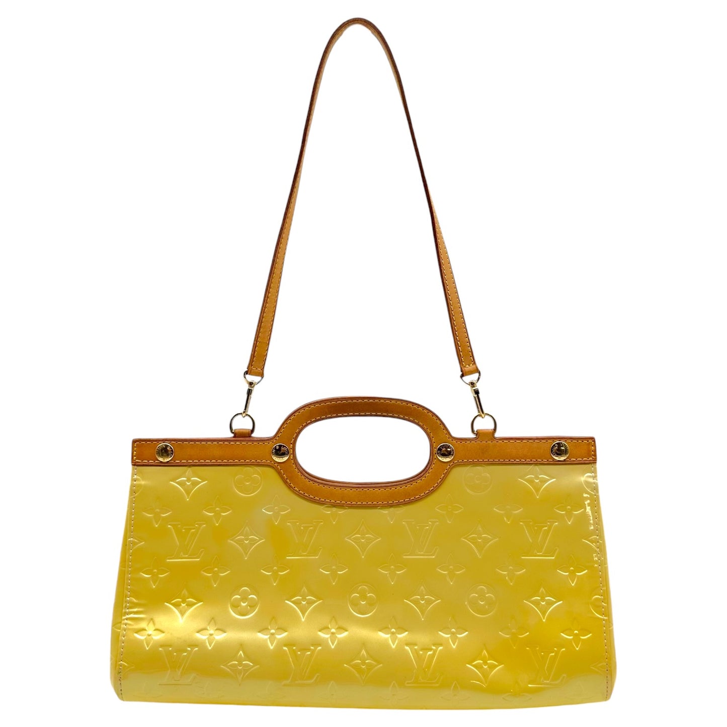 Louis Vuitton Yellow Vernis 2-Way Bag